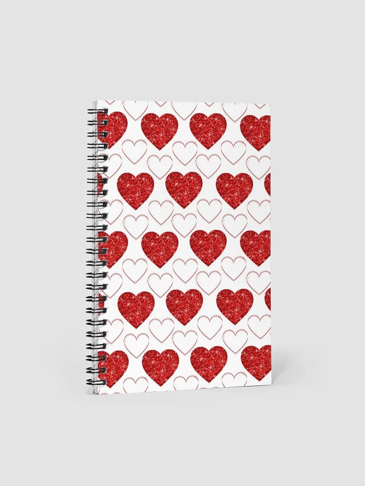 Glitter Hearts Valentine Notebook product image (1)