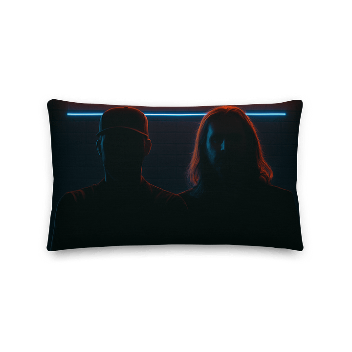 Neon Silhouette All-Over Pillow product image (2)