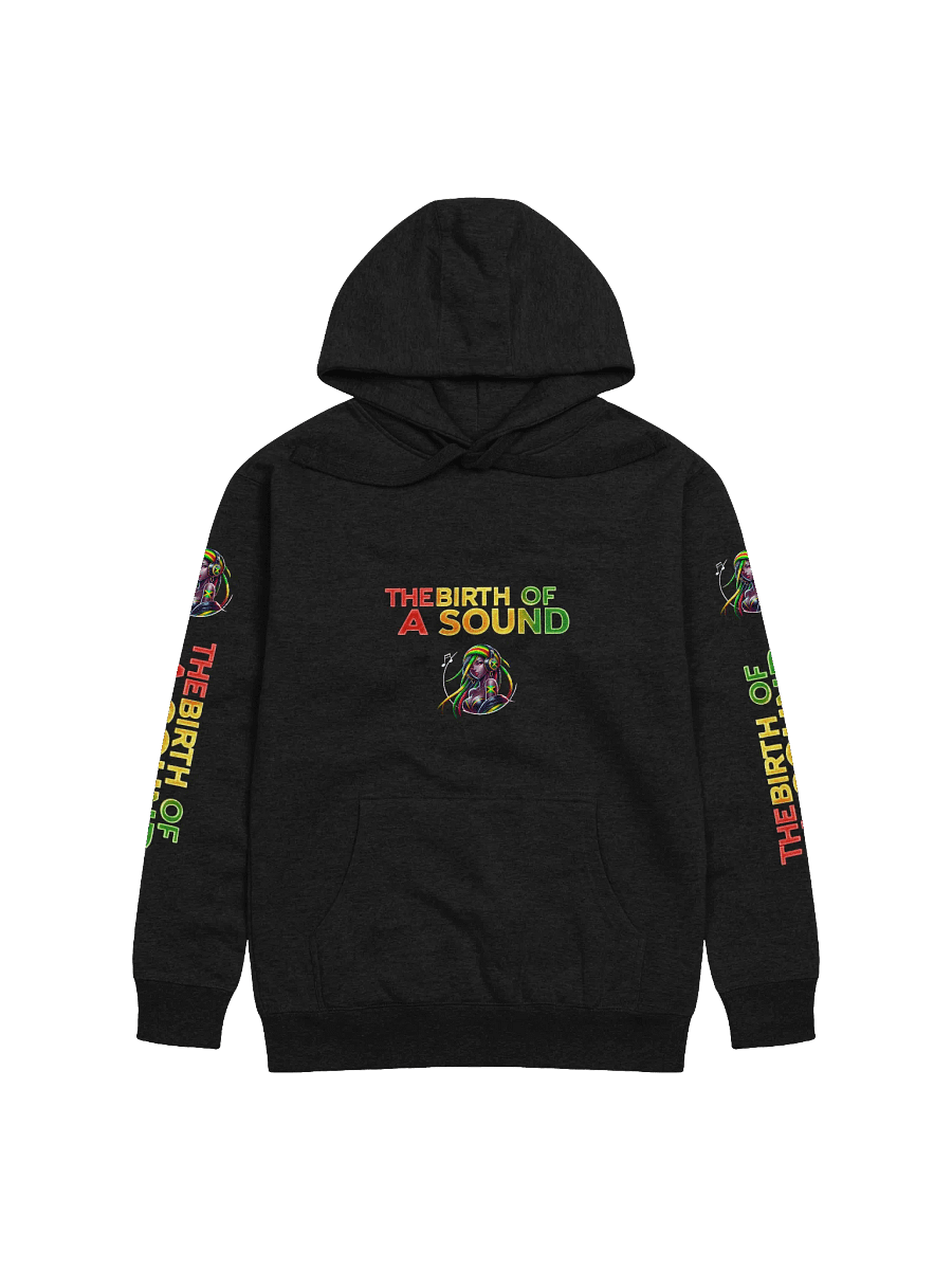 👕 The Heartbeat of Reggae: Signature Black Hoodie product image (1)