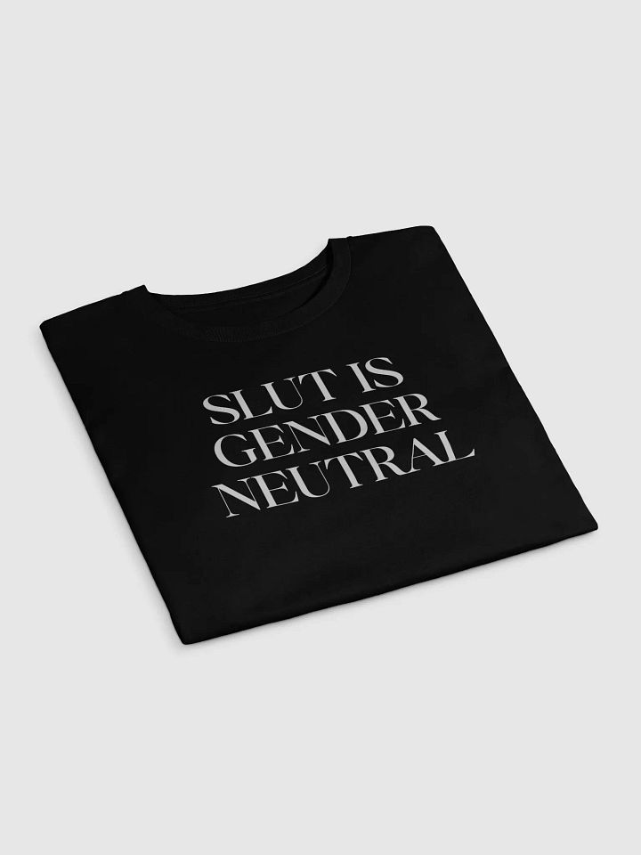 slut is gender neutral (white text) - Crop Top [Women's Sizing] product image (2)