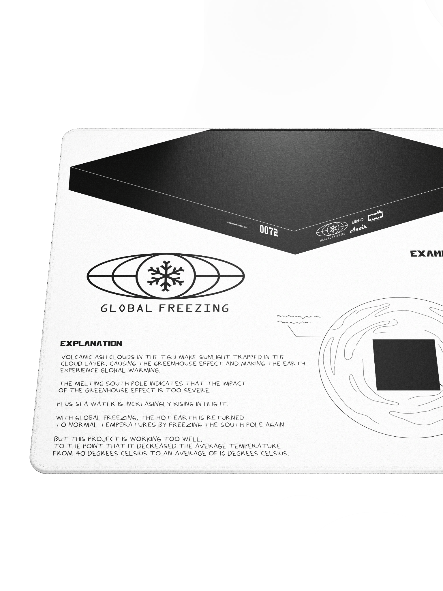 DESKMAT | GLOBAL FREEZING (WHITE EDITION) product image (5)