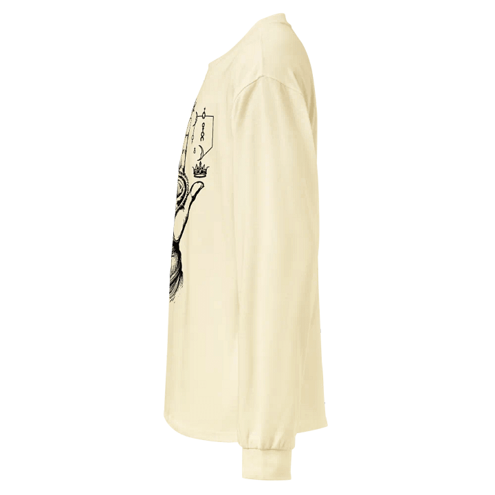 [Hand of Mysteries 3 - Black] - Unisex Premium Heavyweight Long Sleeve Shirt product image (2)