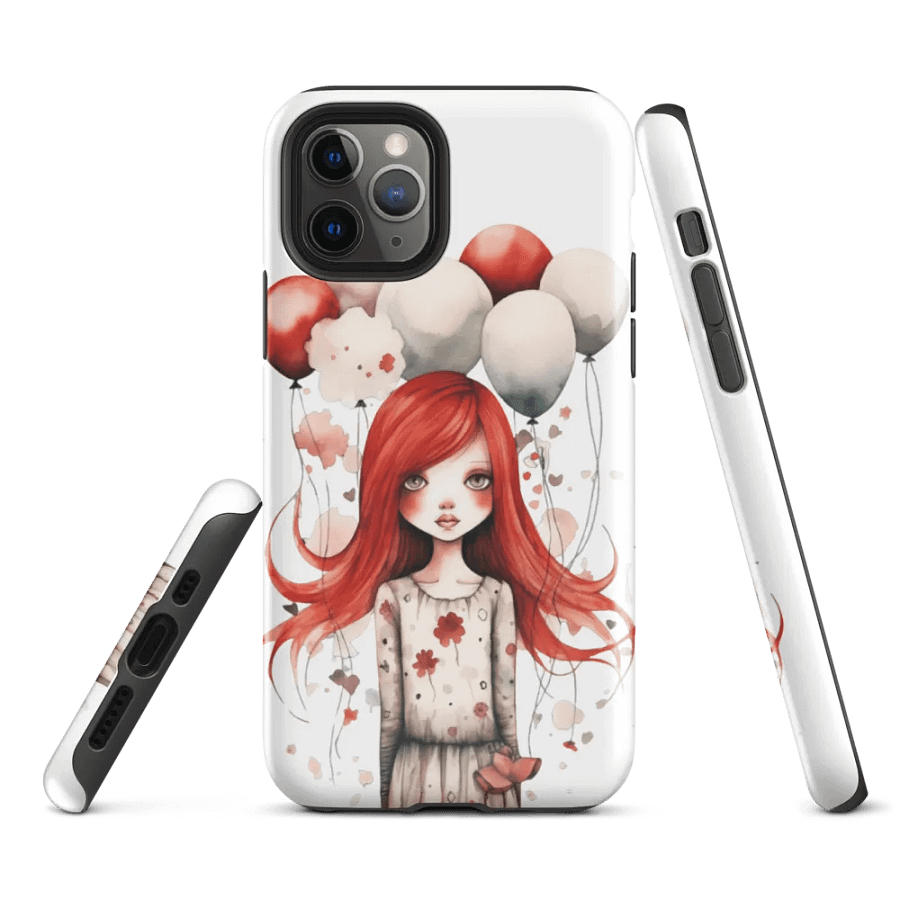 Whimsical Red Balloons iPhone® Tough Case product image (2)