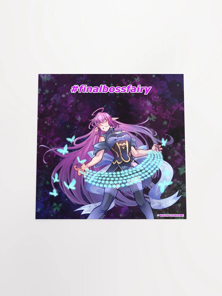 #finalbossfairy Square Poster (Keyboard ver.) product image (2)