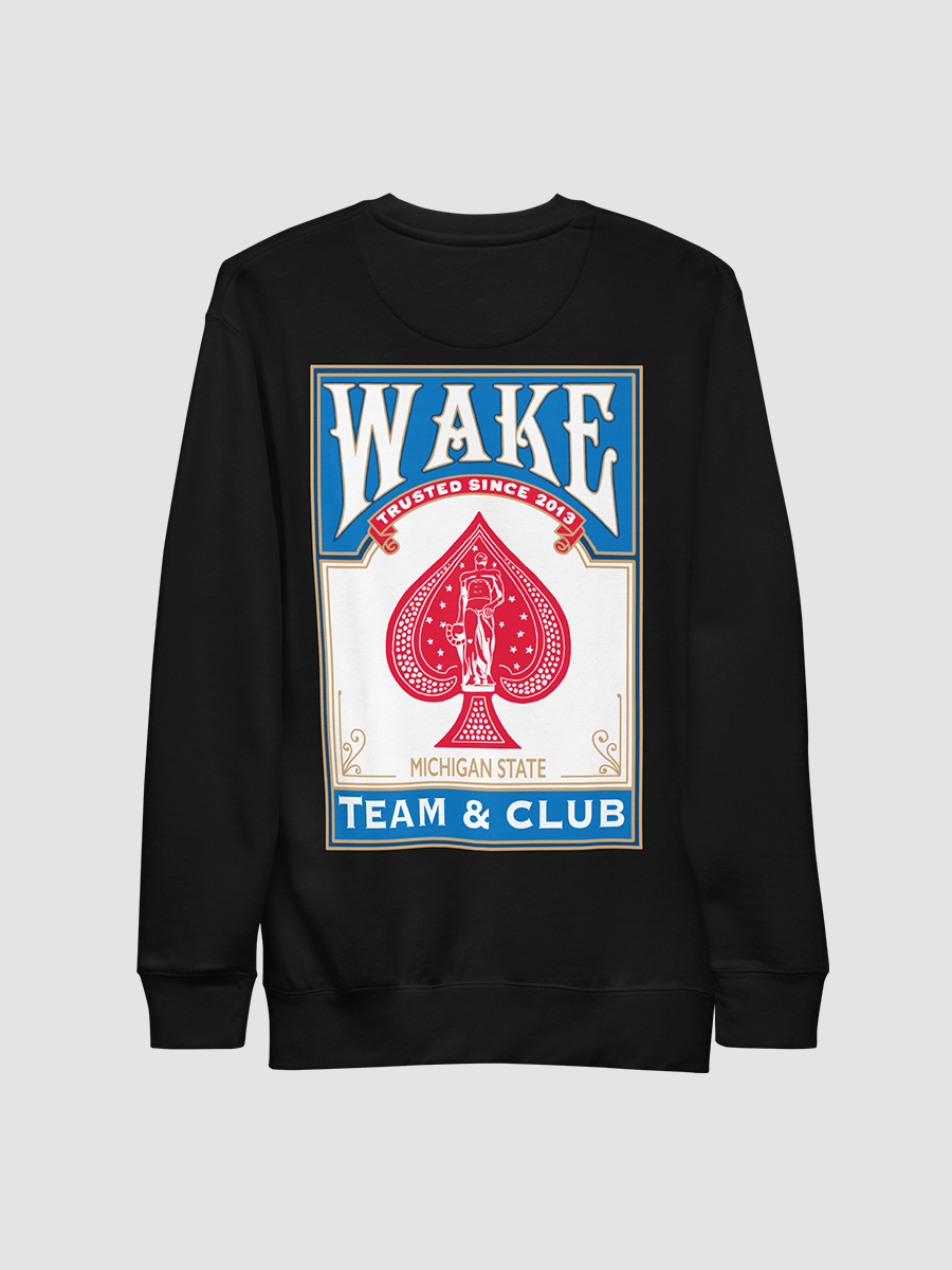 MSU Wake Card Crewneck (Blue) product image (2)