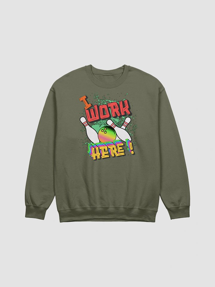 I Work Here Bowling Statement Crewneck product image (13)