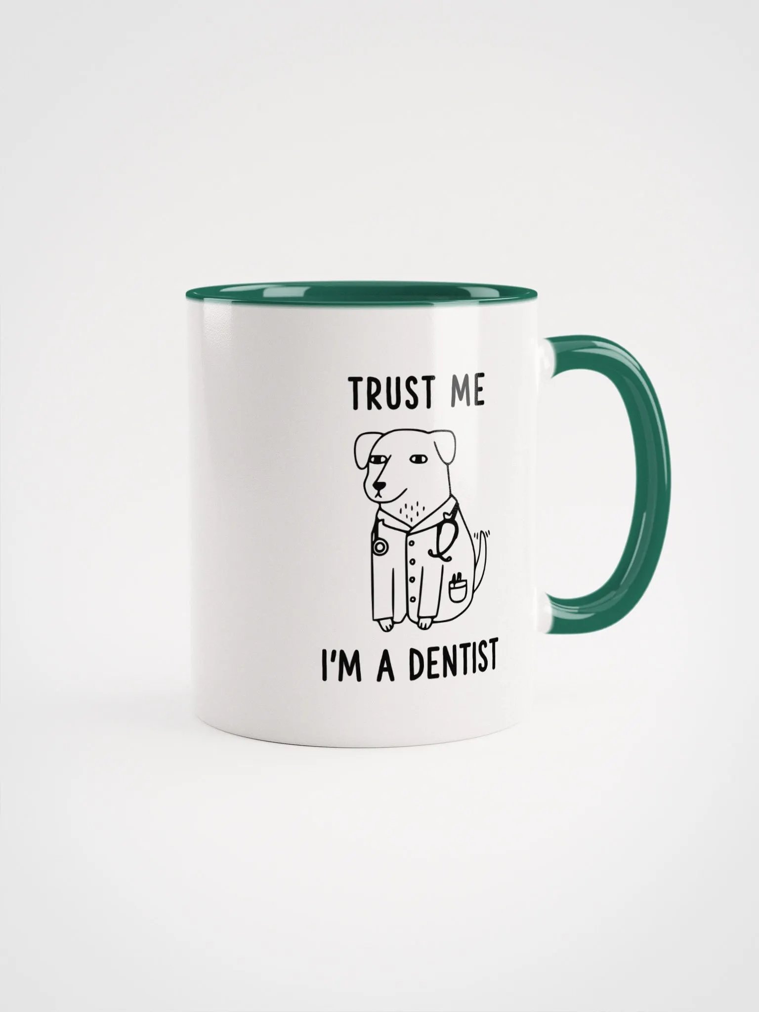 "I'm a Dentist" Ceramic Mug with color inside product image (1)
