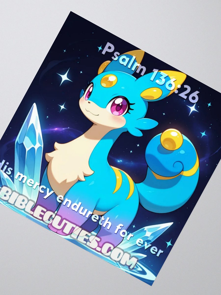 Bible Cuties Tina - His mercy endureth forever Sticker product image (3)