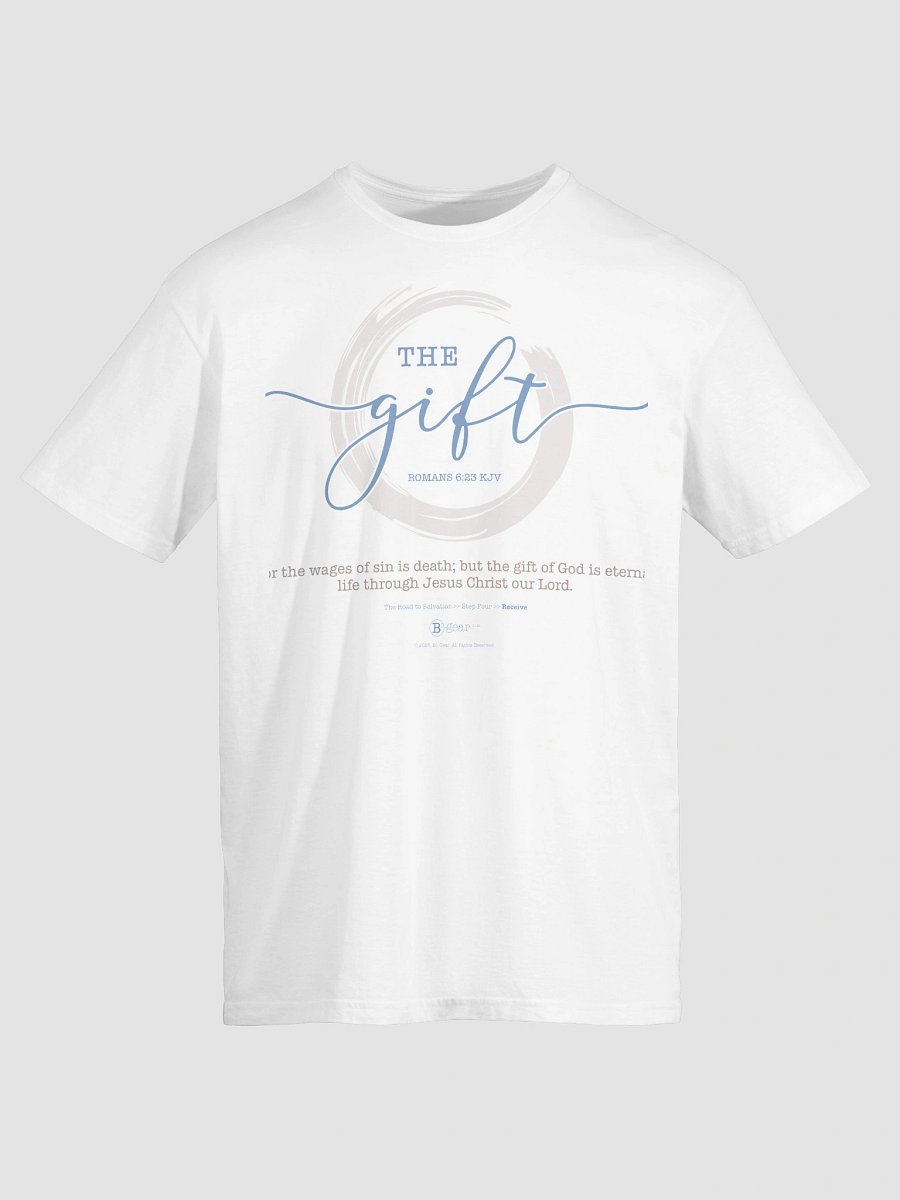 The Road to Salvation, Step 4, THE GIFT/Receive, Short-Sleeve Unisex T-Shirt, Light Colored Shirts. product image (7)