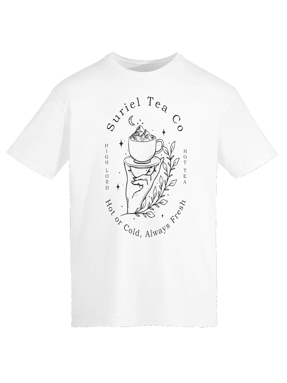 The Suriel Tea Company Suriel Tea Co Spill The Tea Velaris ACOTAR Symbol T-Shirt 1WH1 product image (1)