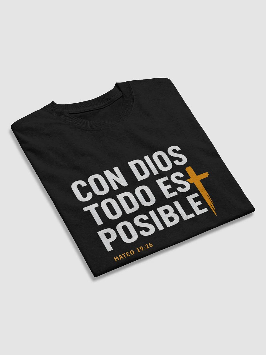Camiseta Unisex Manga Corta | Con Dios Todo es Posible product image (5)