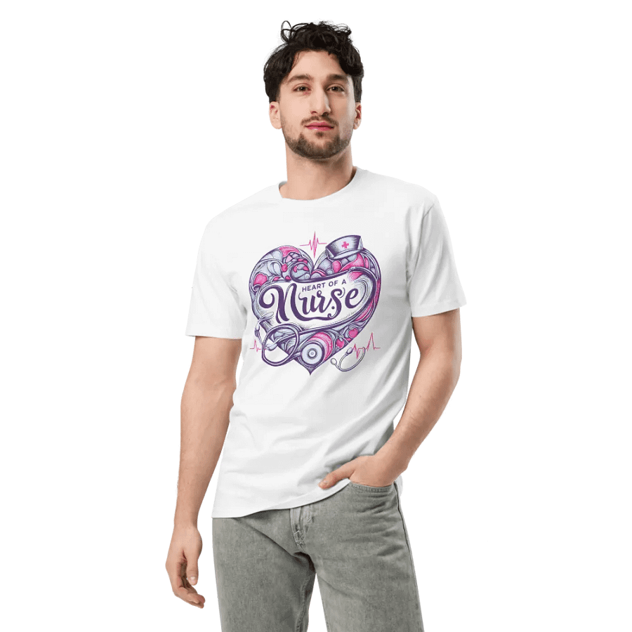 Heart of a Nurse Artwork T-Shirt product image (3)