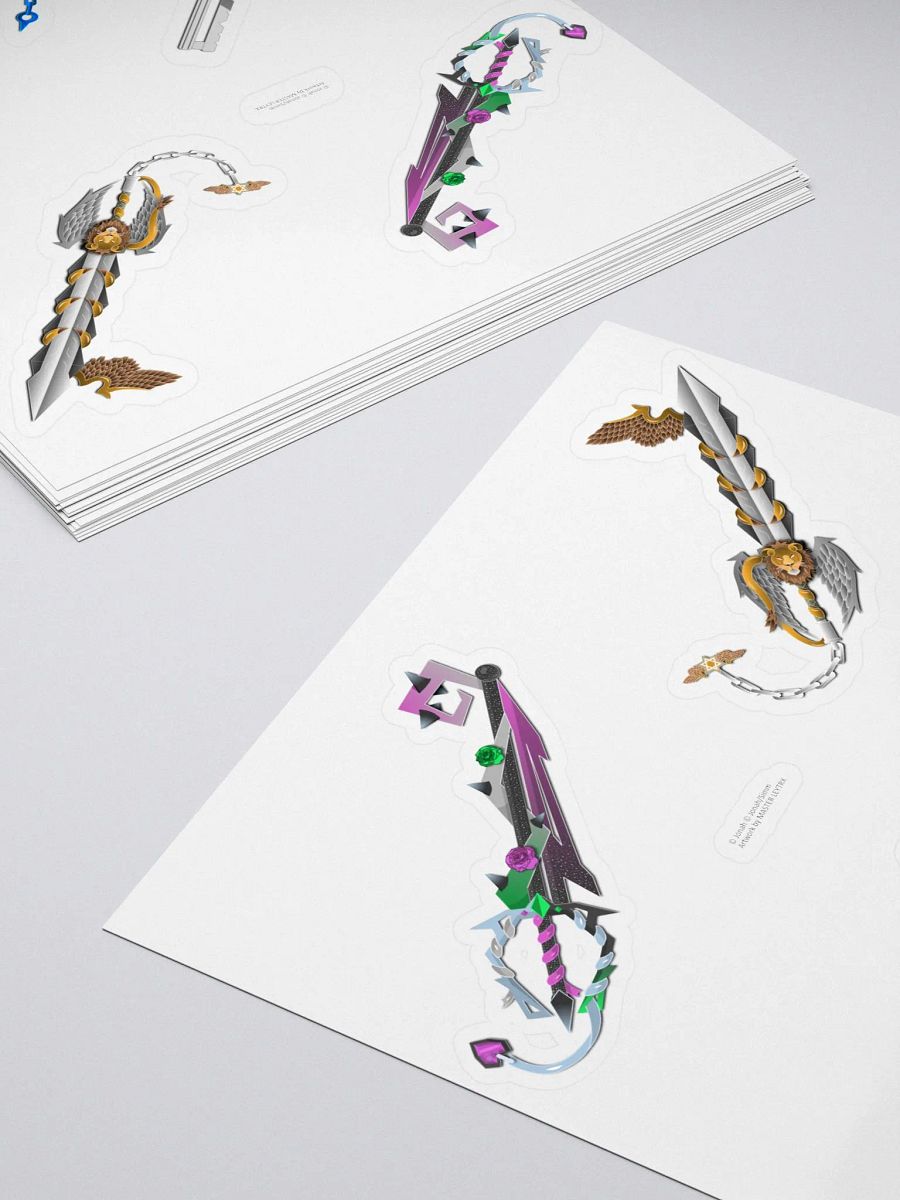 Custom Keyblade Sticker Sheet 11 - Paradox Keyblades product image (4)