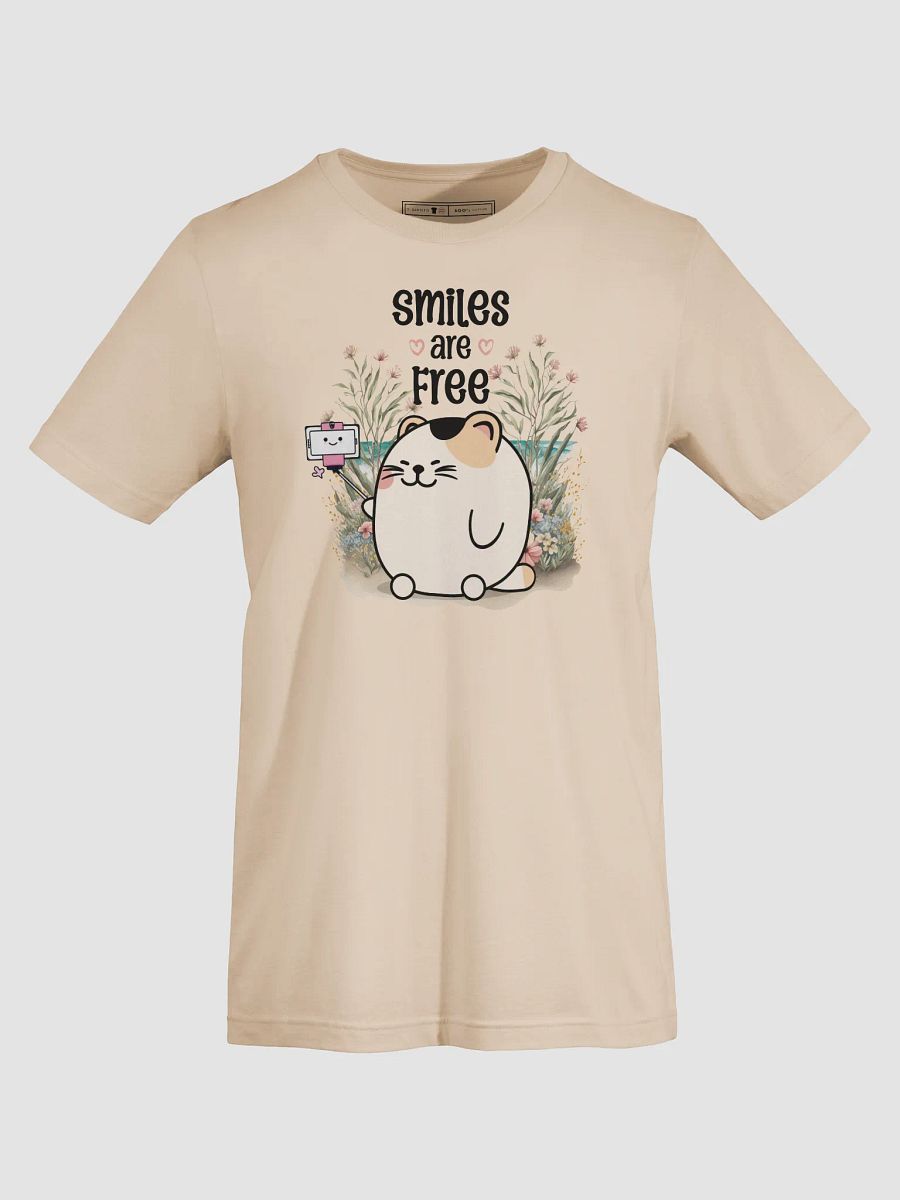 Smiles are Free Cute Cat T-shirt product image (5)