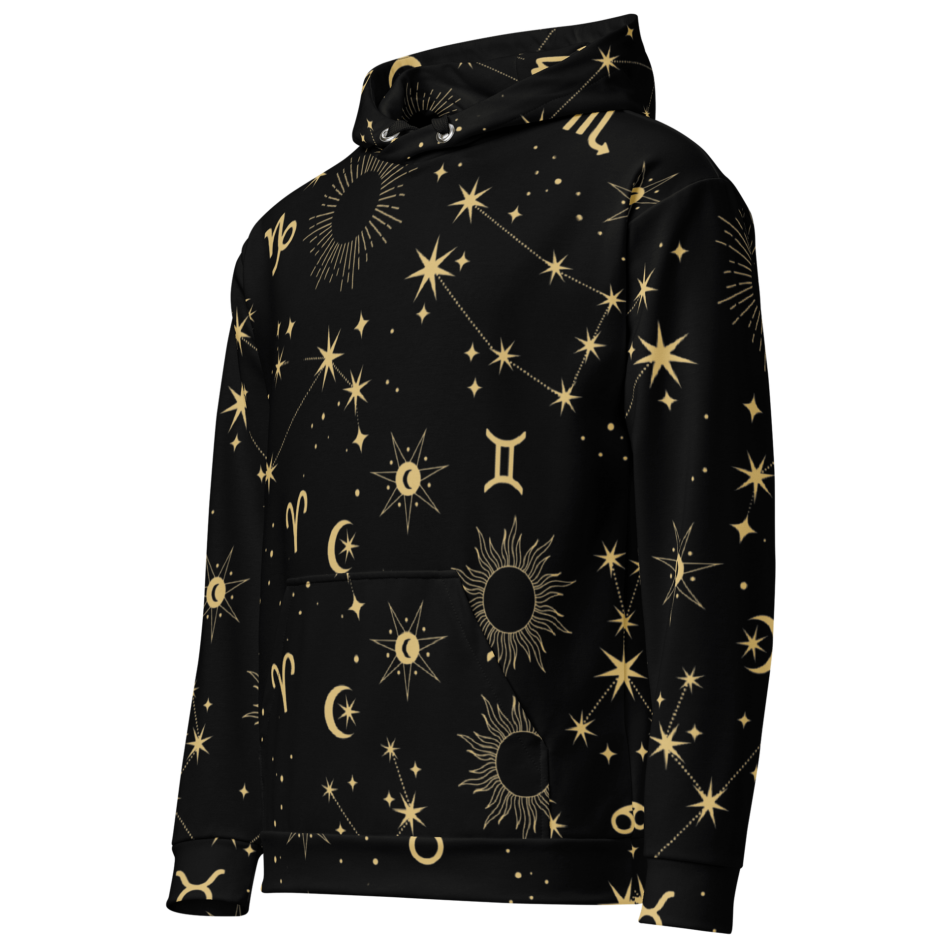 Celestial Zodiac Unisex Hoodie Astrology-Inspired All-Over Print Hoodie for Star Sign & Cosmic Style Lovers product image (2)
