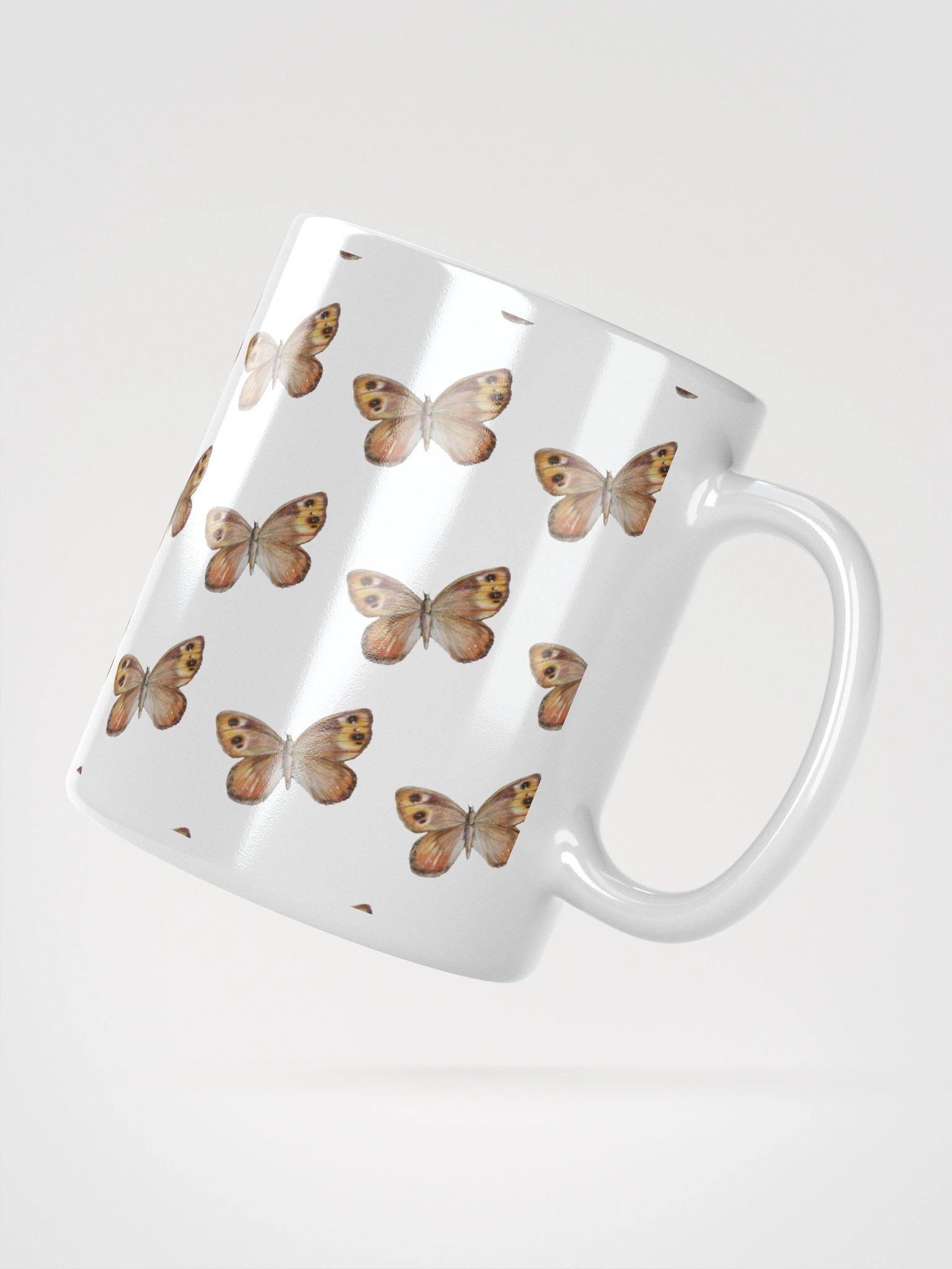 Butterfly Vision White - Glossy Mug product image (4)