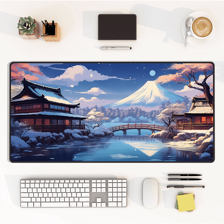 Tranquil Winter Large Desk Mat (15.5 x 31.5) product image (1)