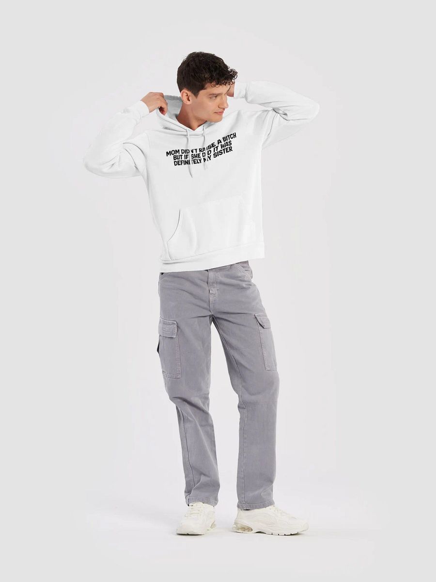 White Raised Sister Hoodie product image (10)