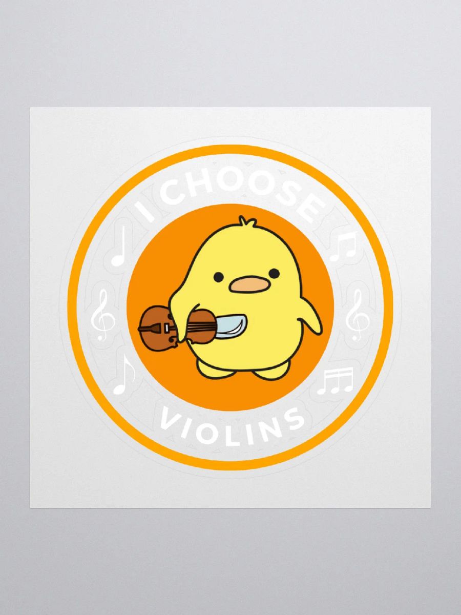 I choose violins Kiss Cut Stickers product image (1)