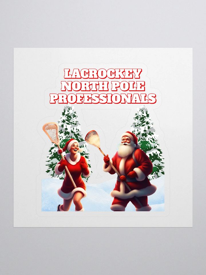North Pole Lacrockey - Mr and Mrs Claus Sticker product image (1)