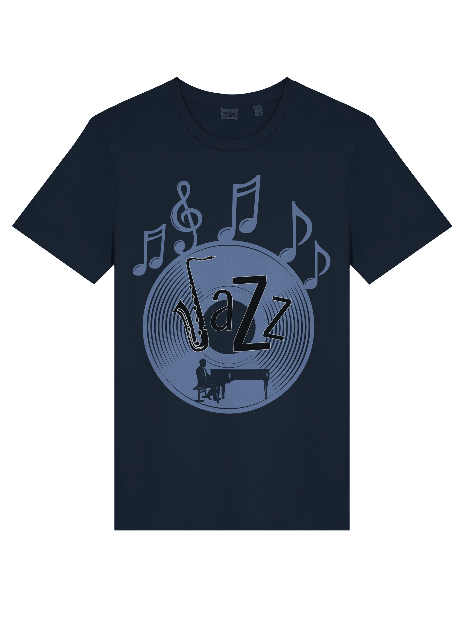 Saxophone Jazz Vibes Organic Tee product image (33)