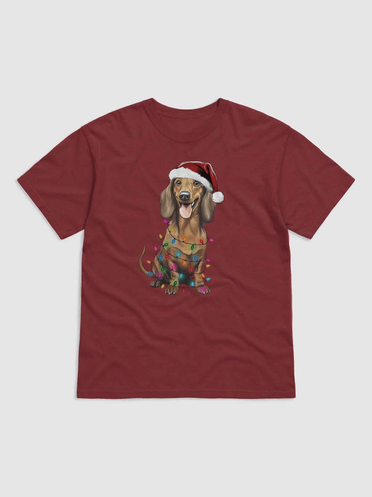 Funny Longhaired Dachshund Christmas T-Shirt for Wiener/Doxie Paw-rents product image (9)