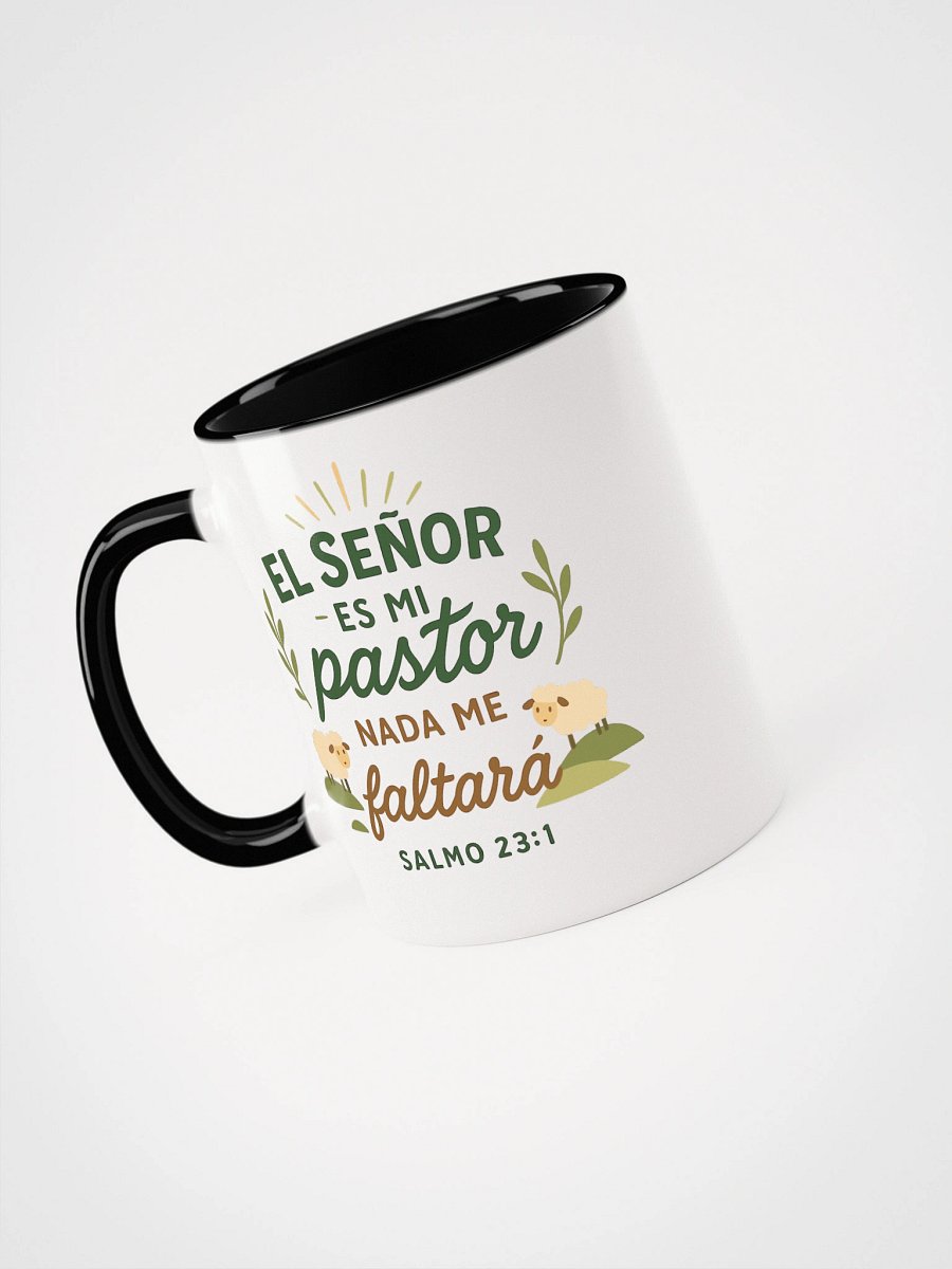 Color Accent Christian Mug – “El Señor es mi Pastor” – Spanish Psalm 23 product image (1)