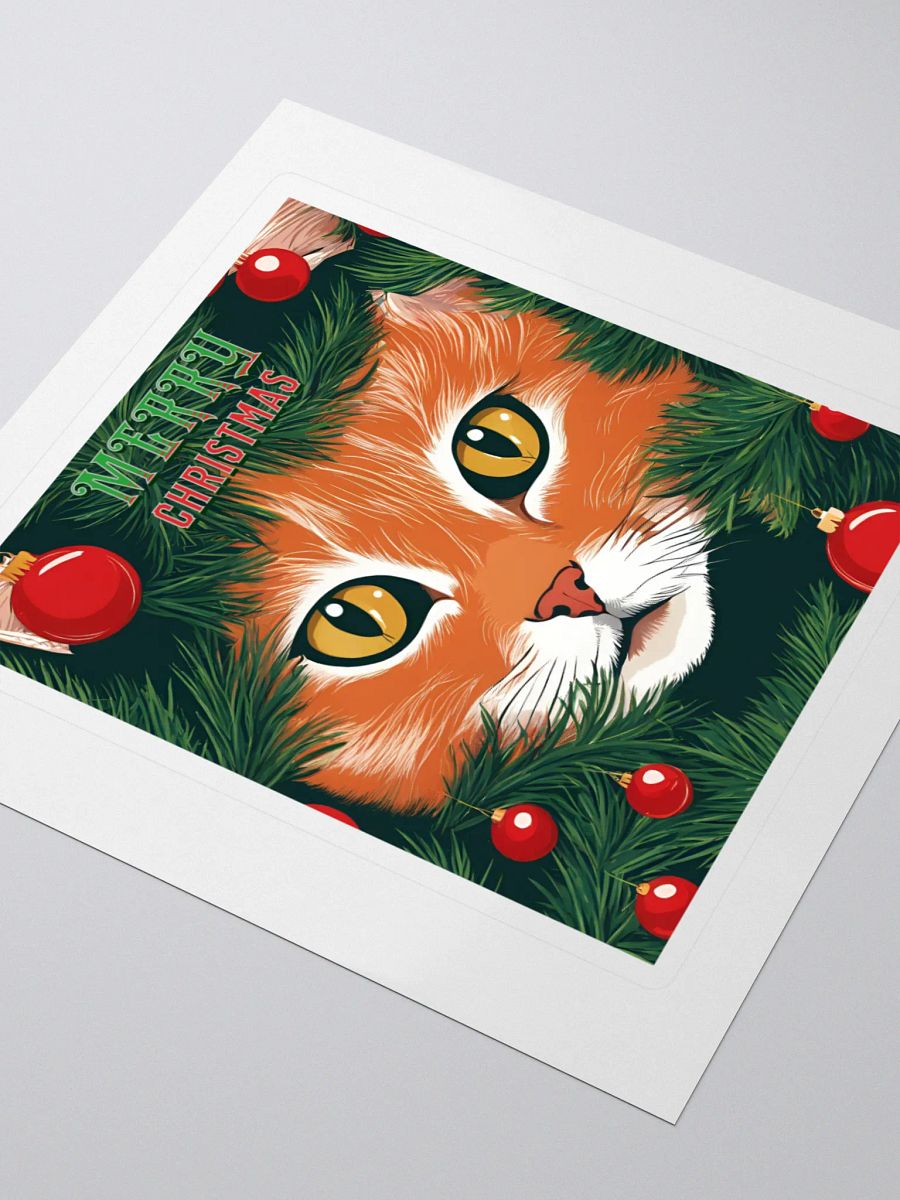 Merry Christmas - Cat in Tree - Cat Lover's Design product image (3)