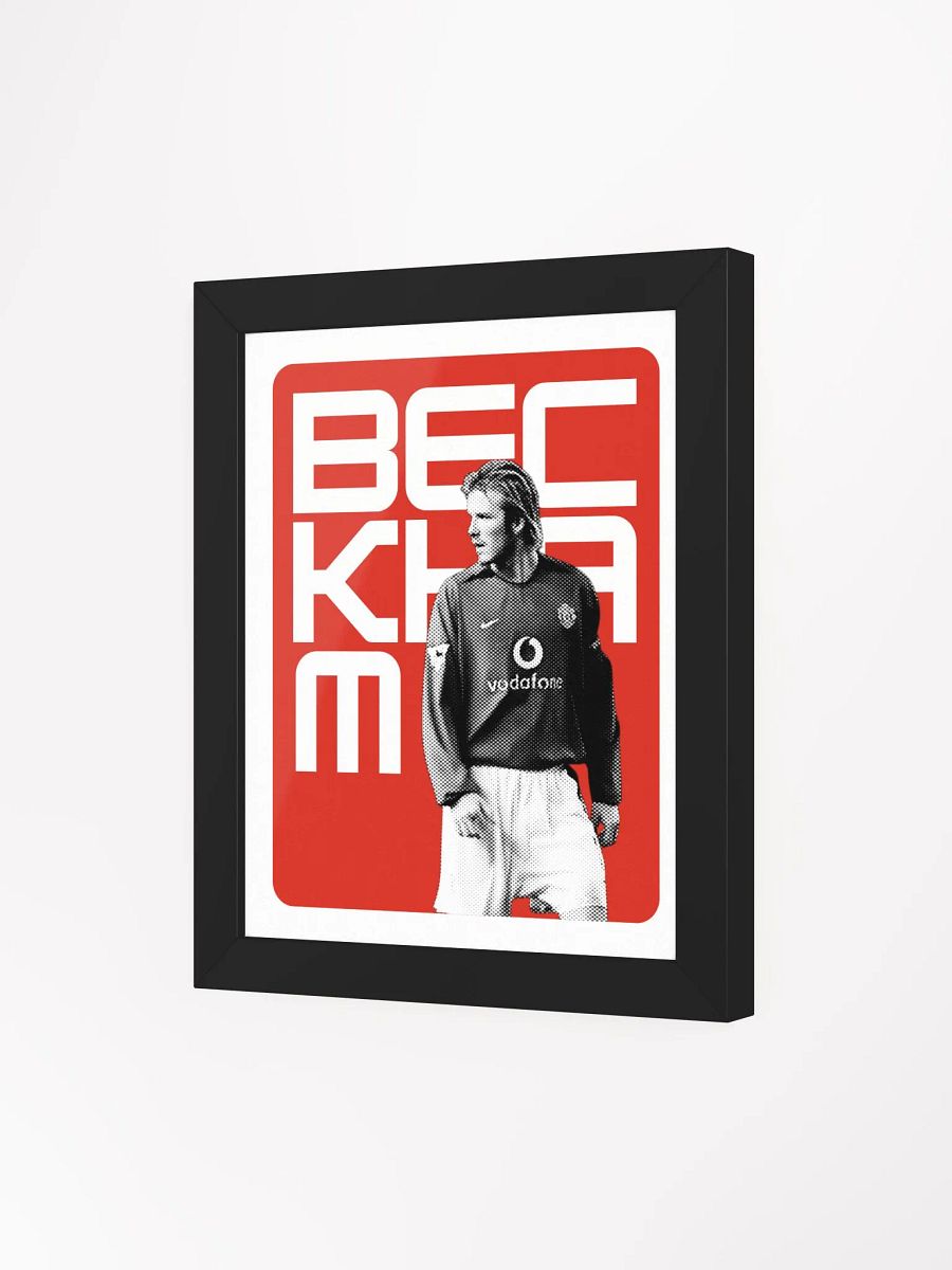 David Beckham BW Manchester United Name Art Framed Print product image (3)