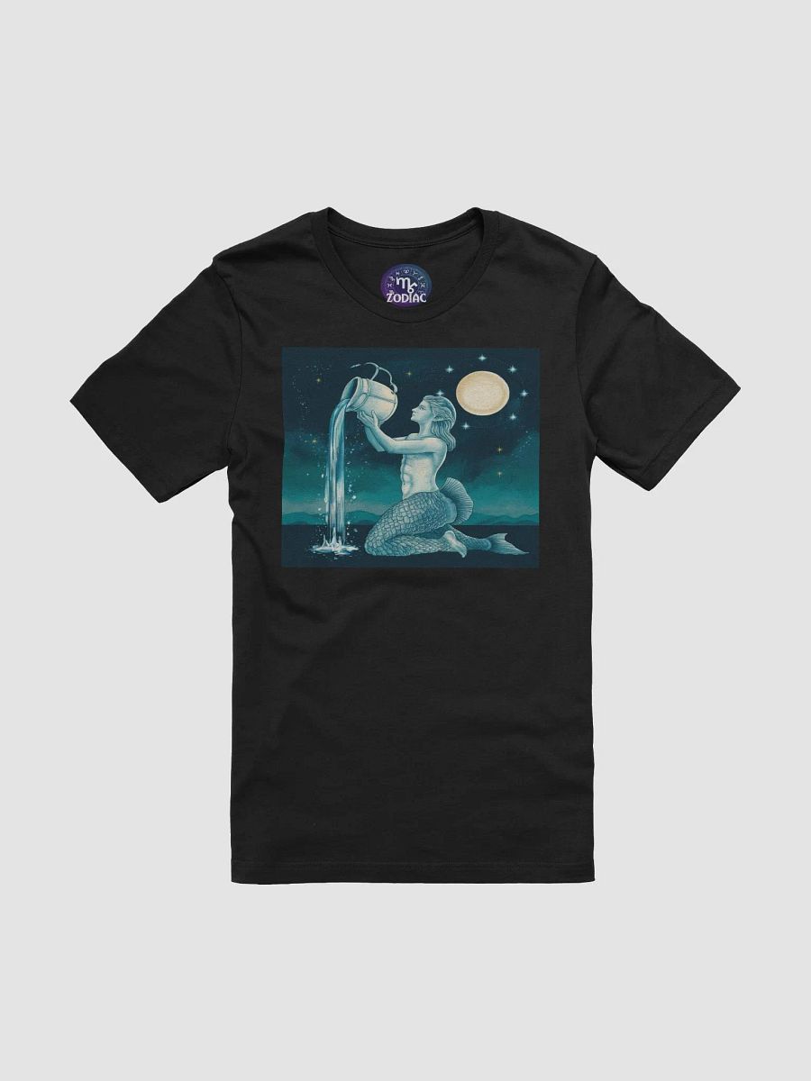 Aquarius Zodiac Unisex Supersoft T-Shirt - Mermaid Water Bearer Design product image (3)