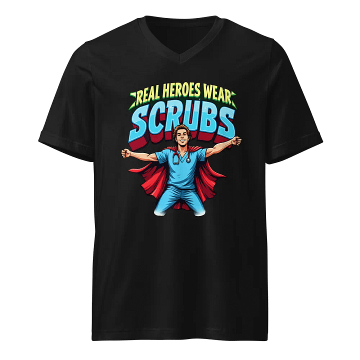 Superhero Scrubs V-Neck Tee product image (1)