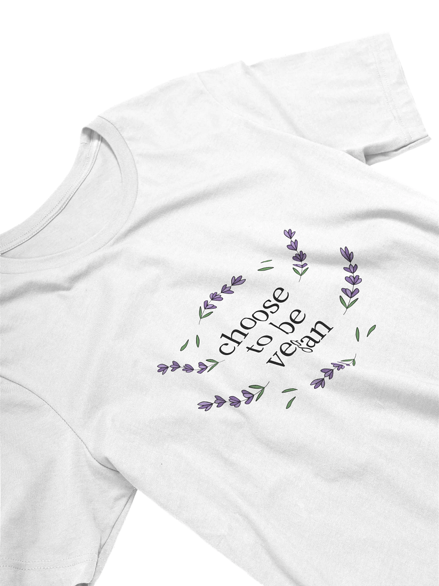 “Choose to be Vegan” Unisex White T-Shirt product image (2)