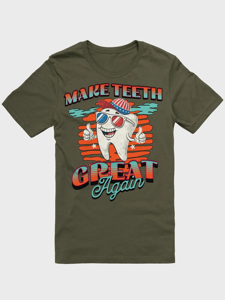Make Teeth Great Again Patriotic Tooth Cap Thumbs-Up Tee product image (1)