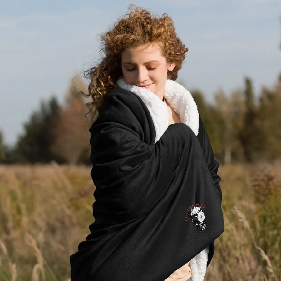Doctor Wiki Embroidered Premium Sherpa Blanket product image (7)