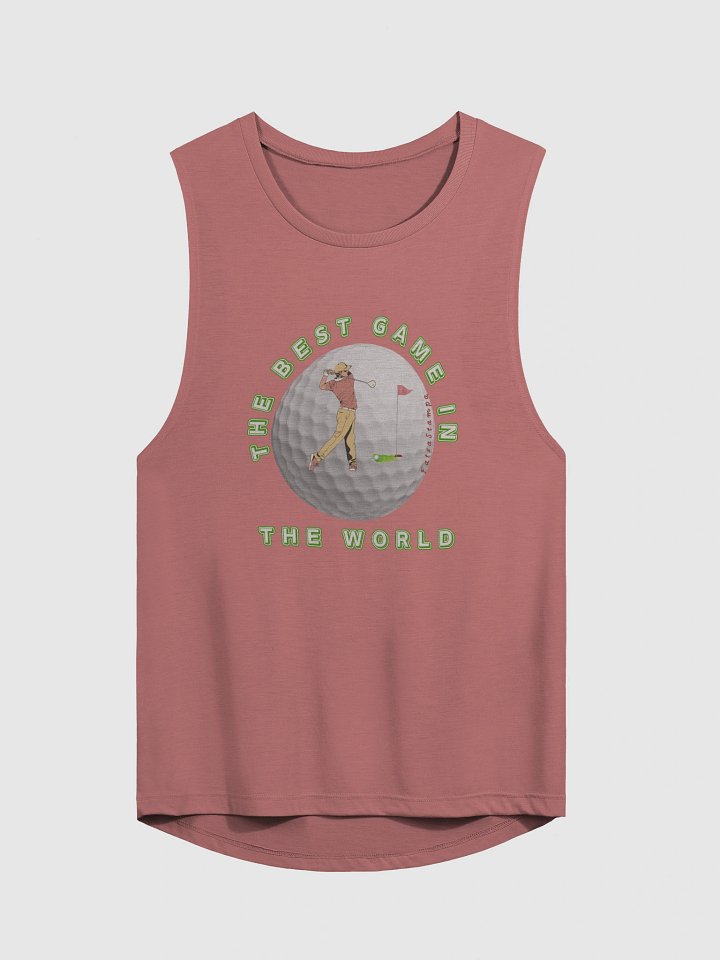 Swing into Style Golf Ball Illustration Muscle Tank product image (3)
