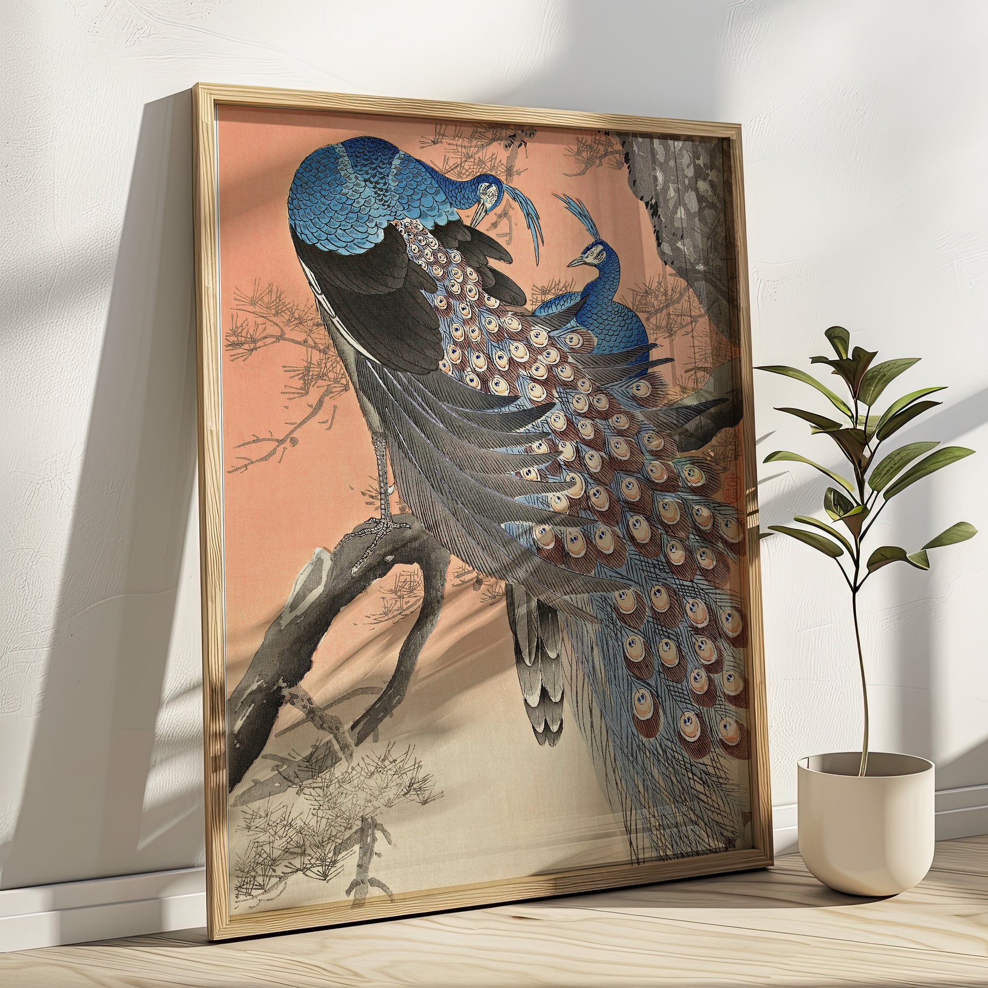 Peach& Blue Gallery Wall Set of 10 Vintage DIGITAL Prints product image (8)