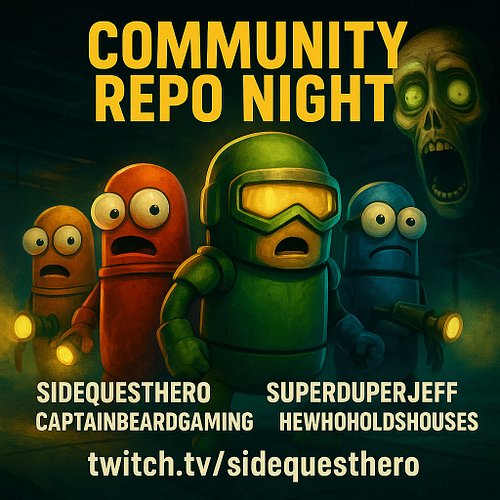 It’s a chaotic extraction kind of night.
The REPO squad’s back — @superduperjeffttv , CaptainBeardGaming, and HeWhoHoldsHouse...