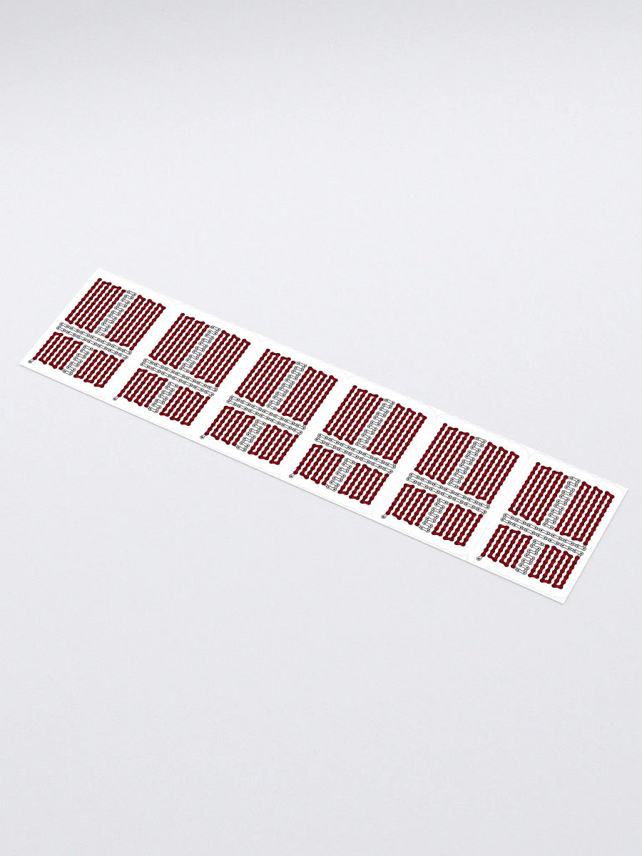 Denmark Bike Chain Flag Sticker 6 Pack product image (1)