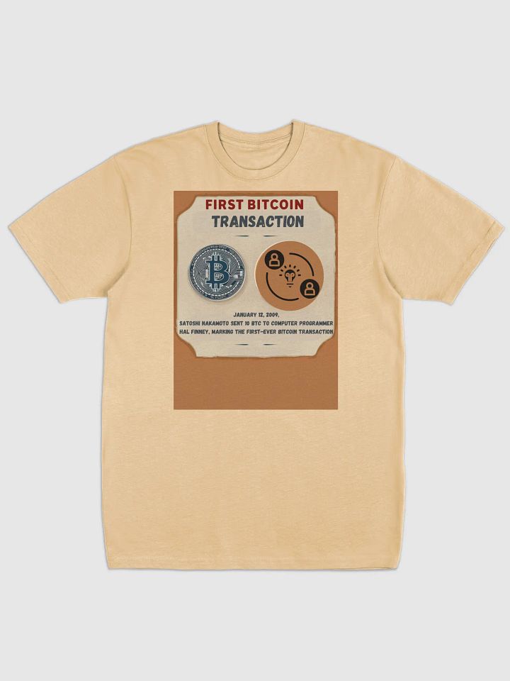 First Bitcoin Transaction Commemorative Tee product image (1)