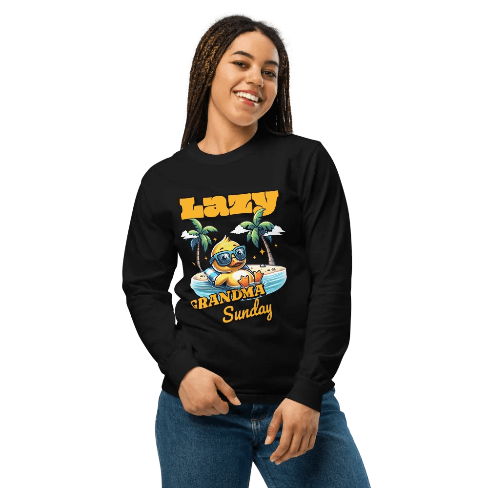 Grandma Tropical Duck Long Sleeve Shirt product image (4)