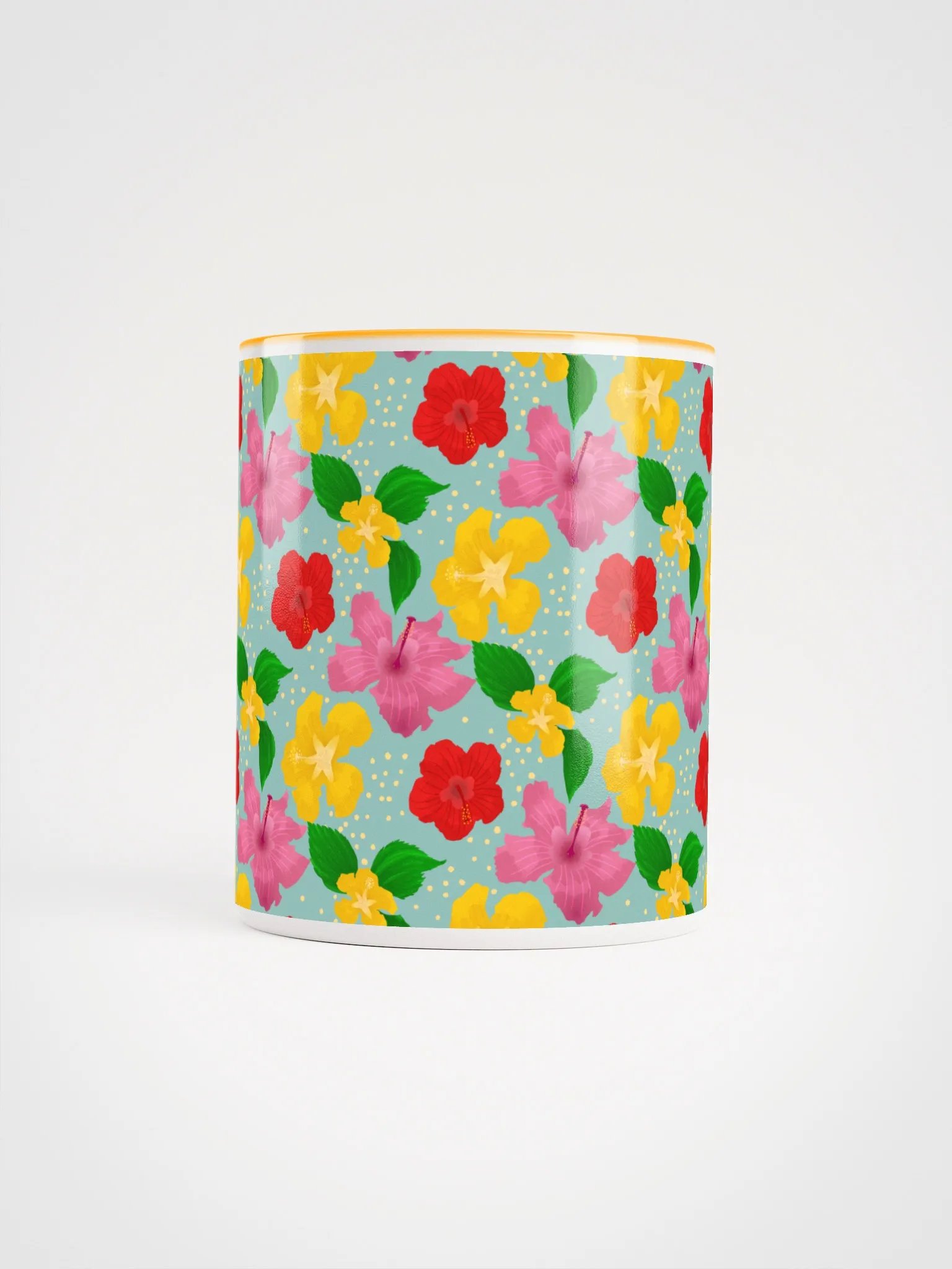 Hibiscus Flower Pattern Mug product image (5)