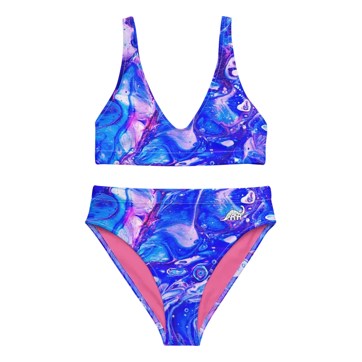 Bubblegum Fluid Acrylic High Waisted Bikini product image (1)