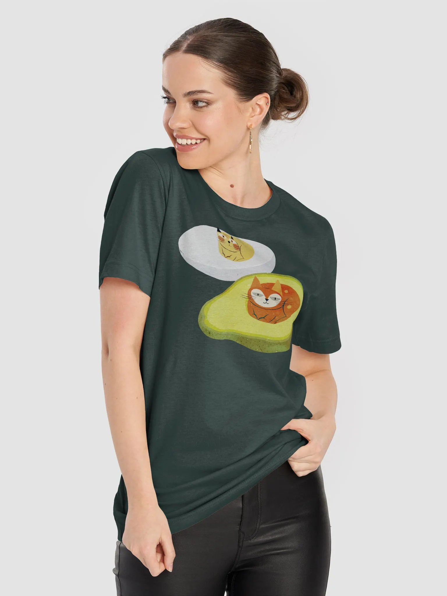 Avocado & Egg Lightweight Unisex T-Shirt product image (5)