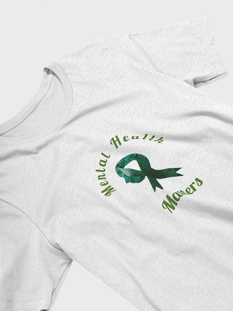 Faceted Green Ribbon Mental Health T-Shirt product image (26)