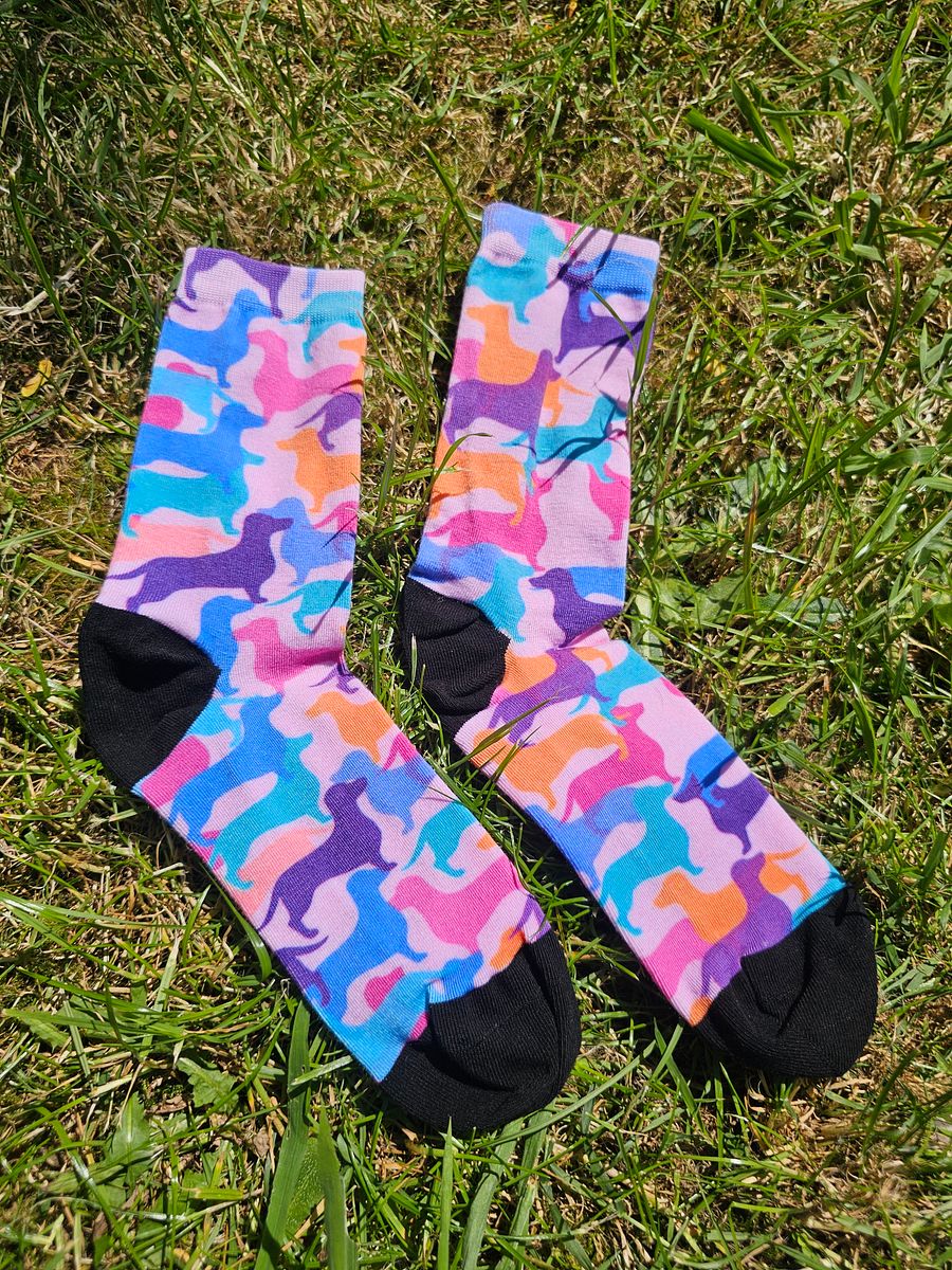 Hughie Pastel Camo Crew Socks! product image (3)