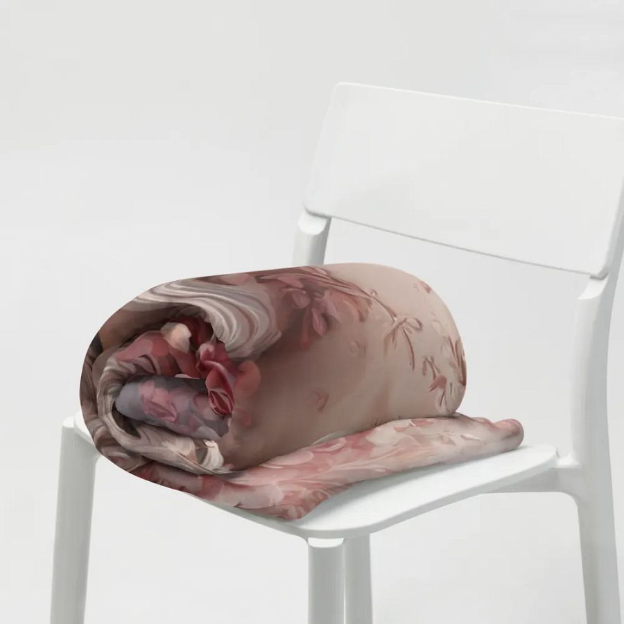 The floral girl design throw blanket product image (19)