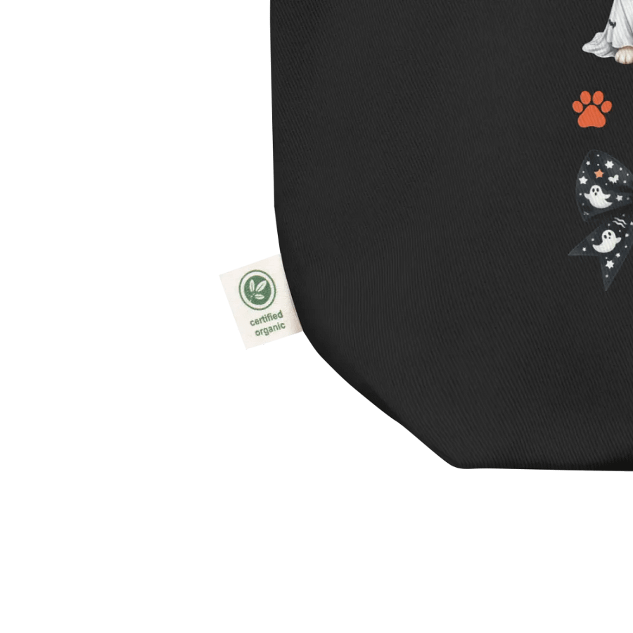 Cute Halloween Dog Ghosts and Bows Tote Bag Design4 product image (3)