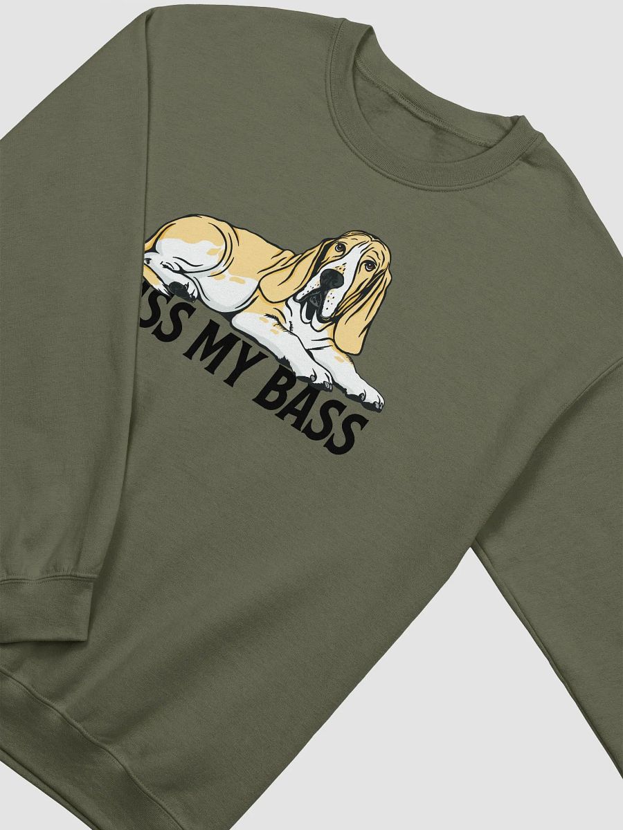 Kiss My Bass Sweatshirt | Funny Shirt for Basset Hound(Lemon) Owners product image (17)