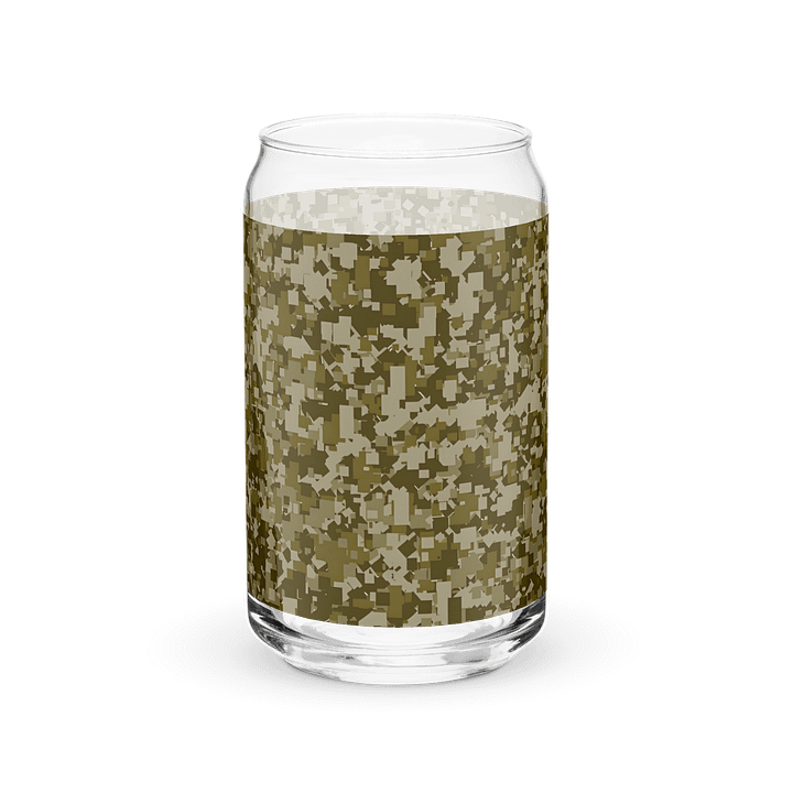Pixelated Camo Can-Shaped Glass product image (2)