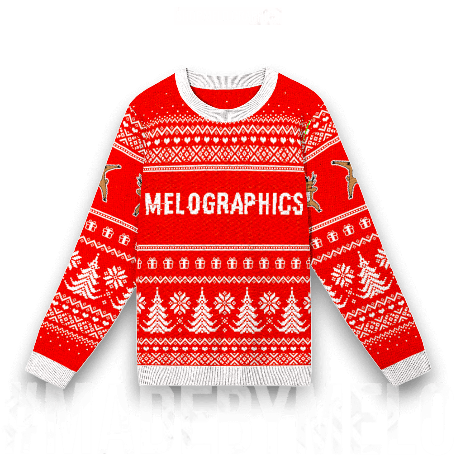 Ugly Sweater: Reindeer Dab - MELOGRAPHICS [Classic] | #MadeByMELO product image (1)